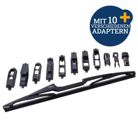 Heckscheibenwischer 33cm mit 10 Adaptern Scheibenwischer...