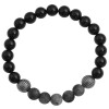 Akzent 5030514-002 Kugelarmband aus Naturstein - Achat und Tremolit