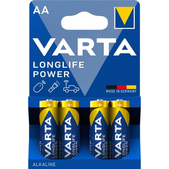 Varta Longlife Power LR6/AA (Mignon) (4906) - Alkali-Mangan Batterie (Alkaline), 1,5 V