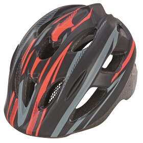 Kinder Helm Fahrradhelm 48-52cm - schwarz/rot...