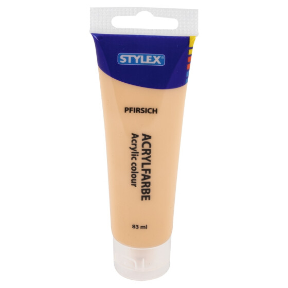 Stylex Acrylfarbe 83 ml Tube pfirsich matt pastell Künstlerfarbe
