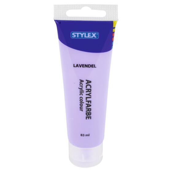 Künstler Acrylfarbe 83ml  lavendel matt pastell Bastel Künstlerbedarf Farbe Stylex 28762