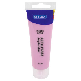 Stylex 28763 Acrylfarbe 83 ml Tube puderrosa matt pastell