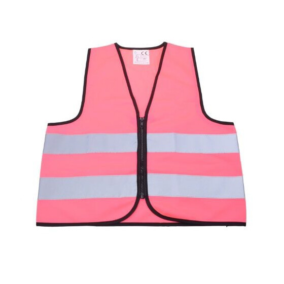 Filmer 40165 Kinder Warnweste mit Reißverschluss - Größe L - pink
