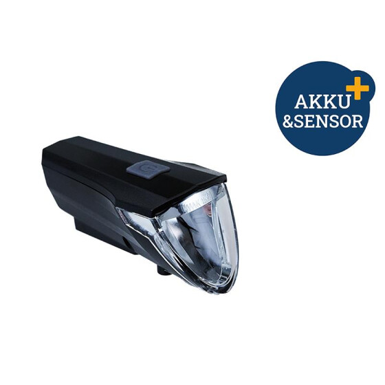 Filmer Premium 49024 LED Frontlicht Akku mit Sensor 60 Lux