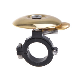 Ufo Fahrradglocke Retro Glocke gold flache Form extra Laut Fahrradzubehör Klingeln Filmer 49131
