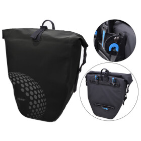 Filmer Premium 49610 Fahrradtasche Trekking für Gepäckträger - schwarz