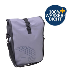 Filmer Premium 49616 Fahrradtasche Premium für Gepäckträger - grau
