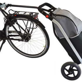 Fahrrad Einkaufstrolley Anhängerkupplung Fahrradzubehör Anhänger Filmer Premium 49640