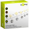 10er LED Lichterkette Glöckchen Timer Funktion warm-weiß 3000 K Batteriebetrieben Dekobedarf Goobay 57949