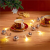 10er LED Lichterkette Glöckchen Timer Funktion warm-weiß 3000 K Batteriebetrieben Dekobedarf Goobay 57949