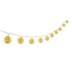 10er LED Lichterkette Ornamente Timer Funktion warm-weiß 3000K Batteriebetrieben Dekobedarf Goobay 58119