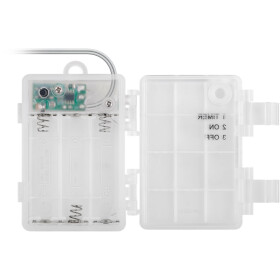 LED Lichterbäume 3er Set mit 75 LED´s - mit Timer-Funktion, warm-weiß (3000 K), batteriebetrieben, für den Innen- und Außenbereich (IP44)