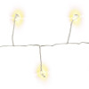 Goobay 50er LED Silberdraht Cluster Lichterkette - mit 2 Leuchtmodi, warm-weiß (3000 K), batteriebetrieben, für den Innen- und Außenbereich (IP44)