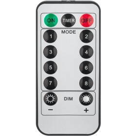 Goobay 300er LED-Lichtervorhang mit Fernbedienung, Timer-Funktion, 8 Leuchtmodi, Dimmer, USB- und Batteriebetrieb, warm-weiß (3000 K)