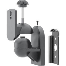 Lautsprecher Wandhalterung Universal schwarz max. 3,5 kg Elektronik Lautsprecherhalterung Goobay 49393