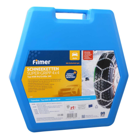 Schneekette 4x4 Paar Autozubehör Winterausstattung Filmer 18637