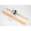 Schulz 44056 Hosenspanner aus Holz mit Metallhaken unlackiert 25 cm lang 1 Stück