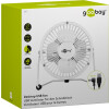 Goobay 52714 4 Zoll USB-Ventilator für den Schreibtisch weiß