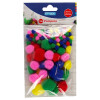 Stylex 46467 Pompons 100 Stück verschiedene Farben