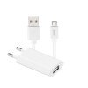 3SIXT Micro-USB Ladeset (5W) mit USB Ladegerät und 1m Micro-USB Kabel