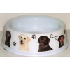 Kunststoff Hunde Motiv Napf groß Innendurchmesser oben 17,5 cm