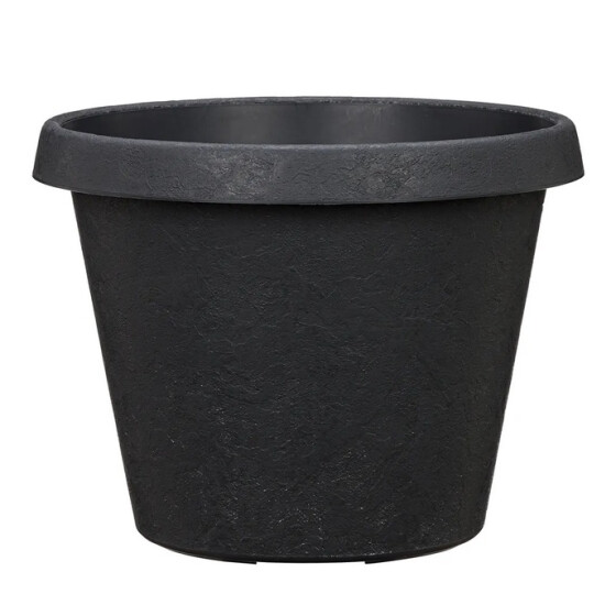 Livinja Pflanztopf Crotone d=34 x h= 26 cm anthrazit rund Polypropylen