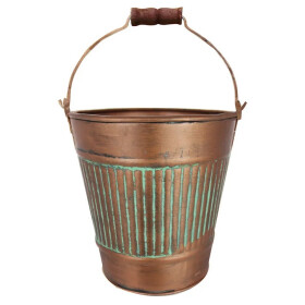 Livinja Pflanzeimer COVENTRY Henkel Stahl Kupferoptik d=...