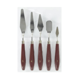 Stylex 28571 Malspachtel 5-tlg. Nr. 1 - 5 Holzgriffe