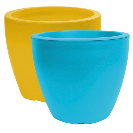 Centi Kunststoff Pflanzkübel LINEA d= 25 cm H= 21 cm gelb-orange