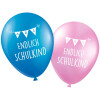 Stylex 14757 Luftballons Endlich Schulkind, 6er Beutel rosa oder blau