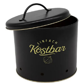 Livinja KOSTBAR Metalldose mittel schwarz ca. d= 18 x H=...