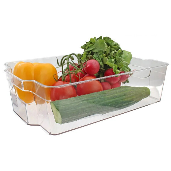 Centi Kühlschrankschale, Griffmulde 31,5 x 21,5 x 9 cm transparent PET