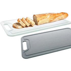 Centi LIMBURG Schneidebrett stabil grau oder weiß -...