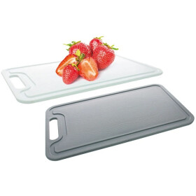Centi LIMBURG Schneidebrett stabil grau oder weiß -...