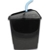 Abfalltsammler RECYCLING 3er-Set 12 Liter 26 x 22,5 x 35 cm Tonne Schwarz Deckel farbig