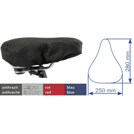 Fahrrad Sattelüberzug City x-tra Mirco-Velour Sattelschutz