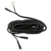 Kabel mit Kabelschuh / Ringöse 2200mm 2-pol schwarz - Werkstattversion (lose)