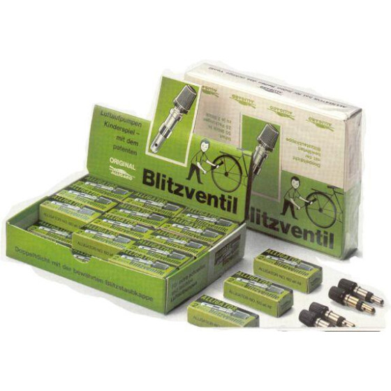 Alligator DV Blitzventil Ventil Einsatz mit Kappe - 2 Stück Packung
