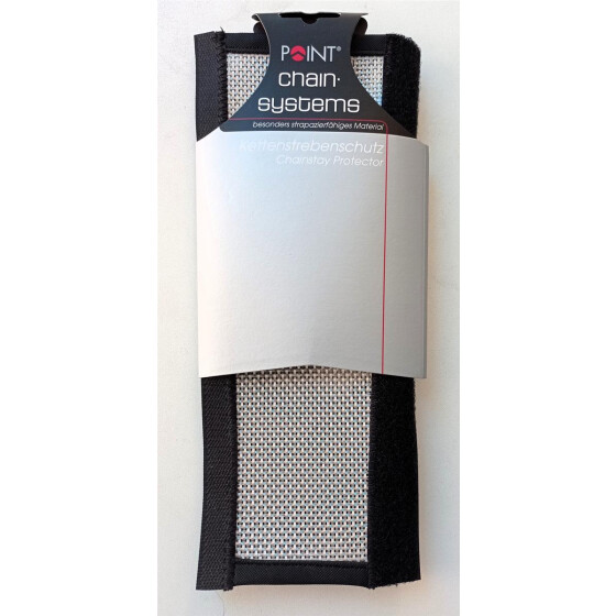 Point Kettenstrebenschutz - Downhill - silbernes Geflecht
