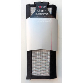 Point Kettenstrebenschutz - Downhill - silbernes Geflecht