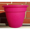 alpfa 852179 Blumenkübel Sydney mit Dekor 28 x 22 cm - berry