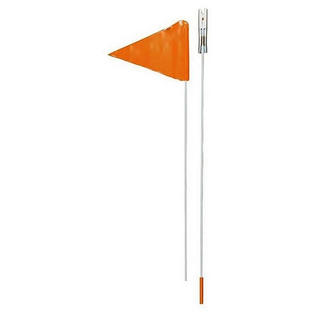 Point Sicherheitswimpel - 2-teilig - Fahne orange - Stab weiß