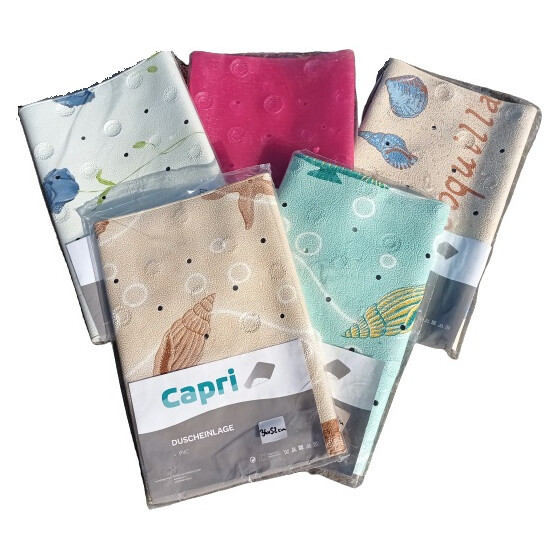 Capri Duscheinlage -PVC - 36 x 52 cm - verschiedene Muster