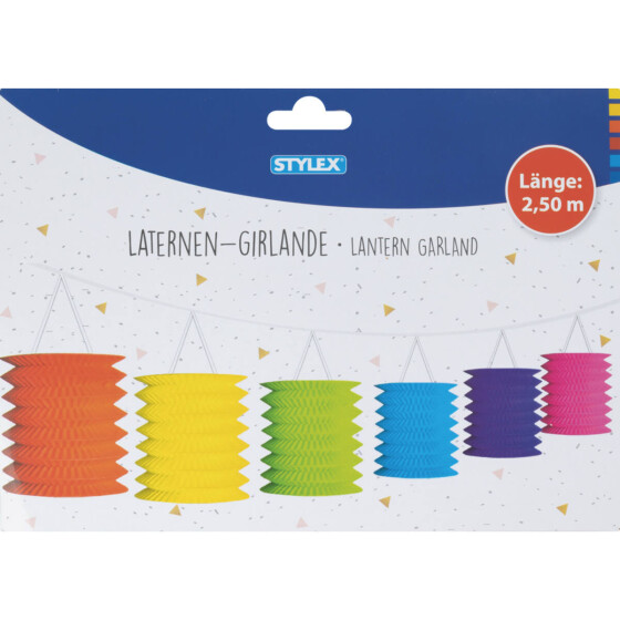 Stylex 14387 Laternen-Girlande 2,5 m 6 Laternen