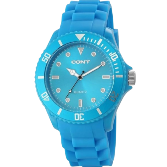 Cont RP3458320003 Herrenuhr Analog Silikonband blau