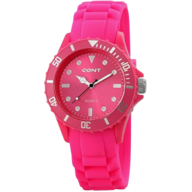 Cont RP3458560001 Analog Unisex Uhr pink Silikonband
