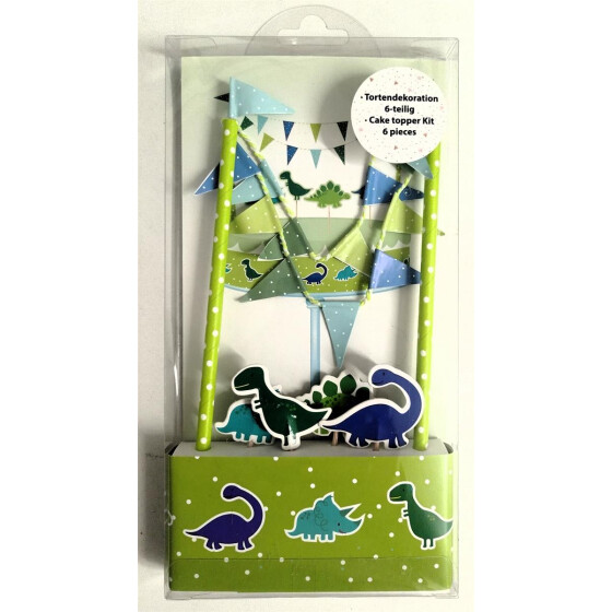 Stylex 14013 Tortendekoration 6-teilig "Dino"