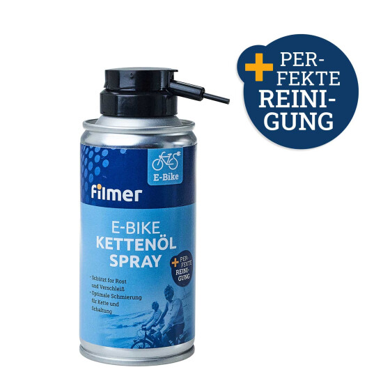 E-Bike Kettenöl Spray 150ml Fahrradzubehör Pflegemittel Filmer 49351