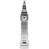 Miniaturuhr Big Ben Edelstahl silberfarben 21 x 5 x 5 cm Analog Quartzwerk